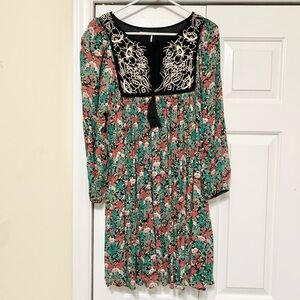 Anthropologie Floreat Ottava Peasant Dress - Oversized XS